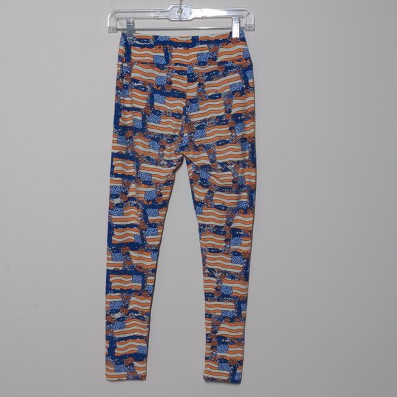 LuLaRoe Patriotic American Flag Print Leggings - One Size - Picture 9 of 9